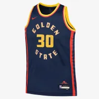 Stephen Curry Golden State Warriors 2024/25 City Edition Big дитячі Nike Dri-FIT NBA Swingman Jersey блакитний
