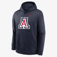 Arizona Wildcats Primetime Everколір зелений Club Primary Logo чоловічі Nike College Pullover Толстовка з капюшоном блакитний