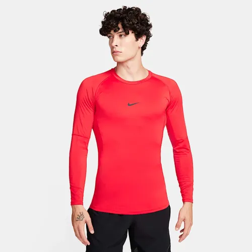 Nike Pro чоловічі Dri-FIT Tight Long-Sleeve Fitness Top колір червоний