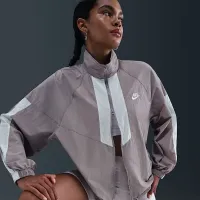 Nike Sportswear Windrunner жіноча оверсайз Куртка колір сірий