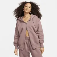 Nike Sportswear Phoenix Fleece жіноча оверсайз Full-Zip Толстовка з капюшоном колір фіолетовий