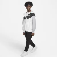 Nike Sportswear Windrunner Big детские (для мальчиков) Loose Hip-Length Hooded Куртка цвет белый