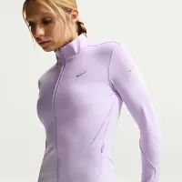 Nike Swift женская Dri-FIT Full-Zip Mid-Layer Running Top цвет фиолетовый