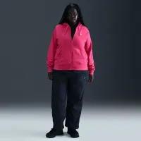 Nike Sportswear Club Fleece женская Full-Zip Толстовка с капюшоном (большие размеры) Pink
