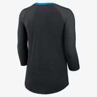 Carolina Panthers женская Nike NFL 3/4-Sleeve футболка цвет черный