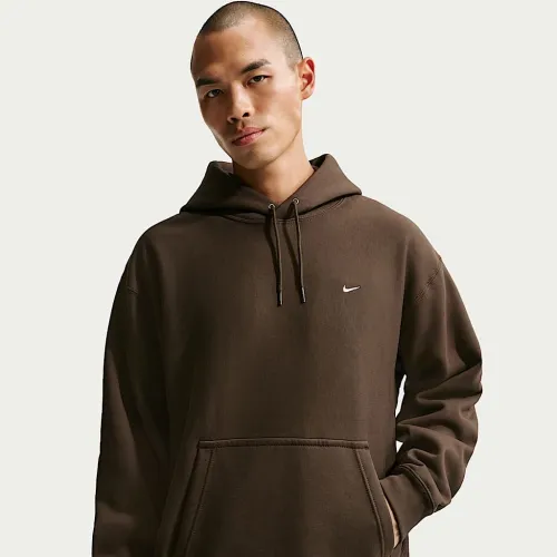Nike Solo Swoosh чоловічі Pullover Толстовка з капюшоном колір коричневий