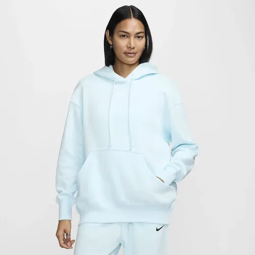 Nike Sportswear Phoenix Fleece жіноча оверсайз Pullover Толстовка з капюшоном блакитний