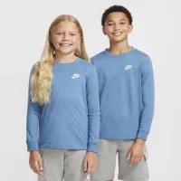 Nike Sportswear Big детские Long-Sleeve футболка синий