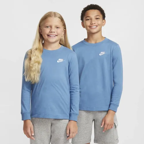 Nike Sportswear Big дитячі Long-Sleeve футболка блакитний