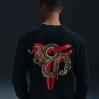 Nike Kobe мужские Max90 Long-Sleeve футболка цвет черный