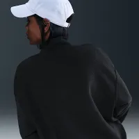 Nike Sportswear Phoenix Plush жіноча Cozy Fleece оверсайз Mock-Neck Top колір чорний