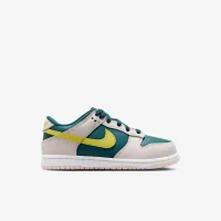 Nike Dunk Low Little детские Кроссовки цвет зеленый