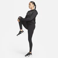 Nike Therma-FIT One женская Pullover Graphic Толстовка с капюшоном цвет черный