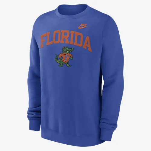 Florida Gators Legacy Classic Arch Over Logo чоловічі Nike College Pullover Crew блакитний