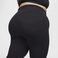 Nike Zenvy жіноча З високою талією Flaколір червоний лосіни (великі розміри) колір чорний