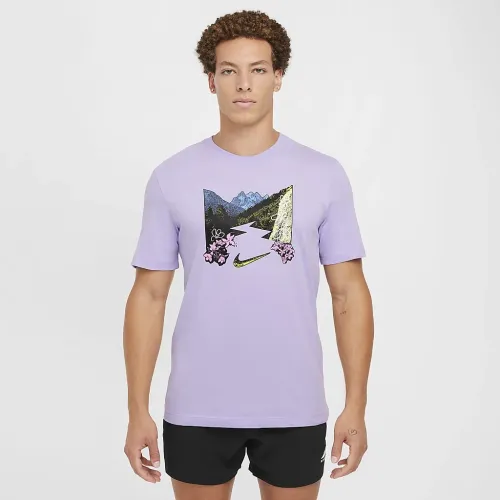 Nike чоловічі Dri-FIT Running футболка колір фіолетовий