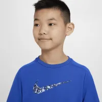 Nike Multi Big дитячі Dri-FIT Short-Sleeve Top блакитний