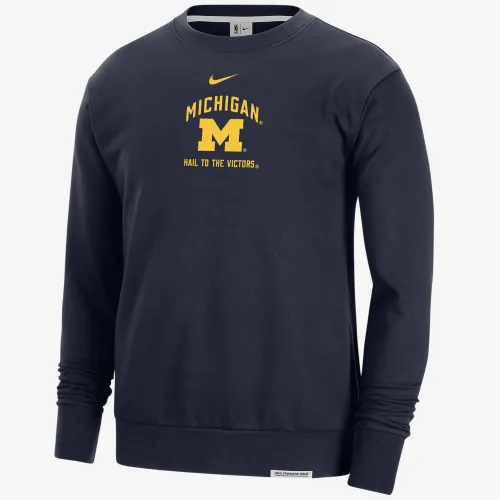 Michigan Standard Issue чоловічі Nike College Fleece Crew-Neck світшот блакитний