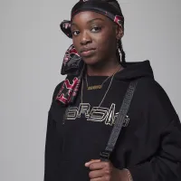 Nike Jordan Take Flight Snap Cuff Pullover Big Kids Толстовка з капюшоном колір чорний