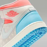 Nike Air Jordan 1 Mid женская Кроссовки цвет белый