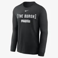 Pittsburgh Pirates Fashion мужские Nike MLB Long-Sleeve футболка цвет черный