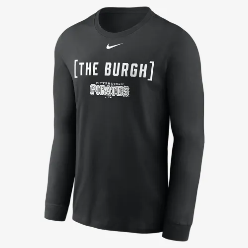 Pittsburgh Pirates Fashion чоловічі Nike MLB Long-Sleeve футболка колір чорний