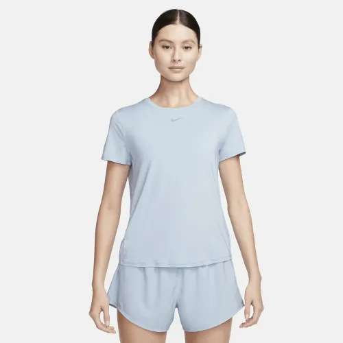 Nike One Classic жіноча Dri-FIT Short-Sleeve Top блакитний