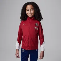 Nike Paris Saint-Germain Strike Fourth Little дитячі Jordan Dri-FIT Soccer Knit Tracksuit колір червоний
