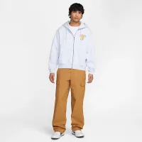 Nike SB Fleece Front-Zip Skate Толстовка з капюшоном колір сірий