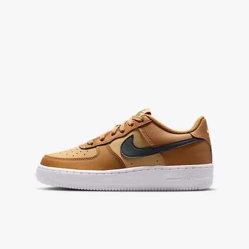 Nike Air Force 1 Big детские Кроссовки цвет коричневый