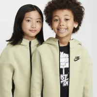 Nike Sportswear Tech Fleece Full-Zip комплект Little Kids 2-Piece Толстовка з капюшоном комплект колір зелений