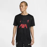Liverpool FC Academy Pro Third мужские Nike Dri-FIT Soccer Pre-Match Top цвет черный