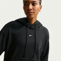 Nike Phoenix Fleece женская оверсайз Pullover баскетбольные Толстовка с капюшоном цвет черный