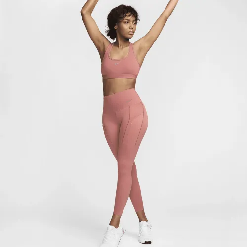 Nike Go женская Firm-Support С высокой Талией 7/8 лосины с карманамиPink
