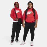 Nike Sportswear Club Fleece Big дитячі Толстовка з капюшоном (Extended Size) колір червоний