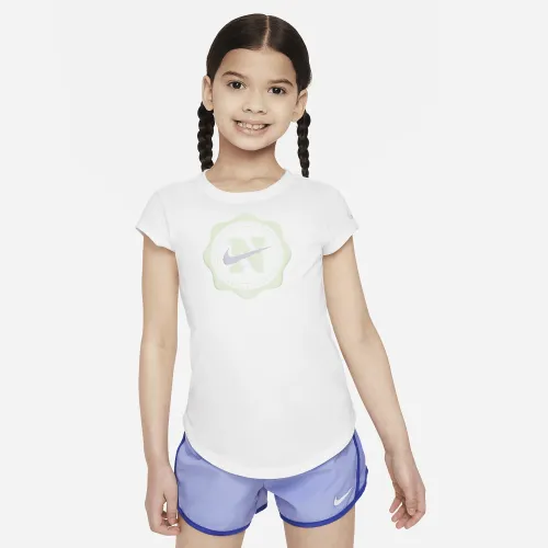 Nike Prep in Your Step Little дитячі Graphic футболка колір білий