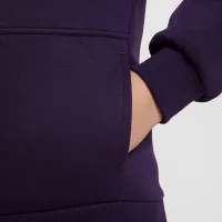 Nike Kylian Mbappé Club Fleece Big детские Soccer Толстовка с капюшоном цвет фиолетовый