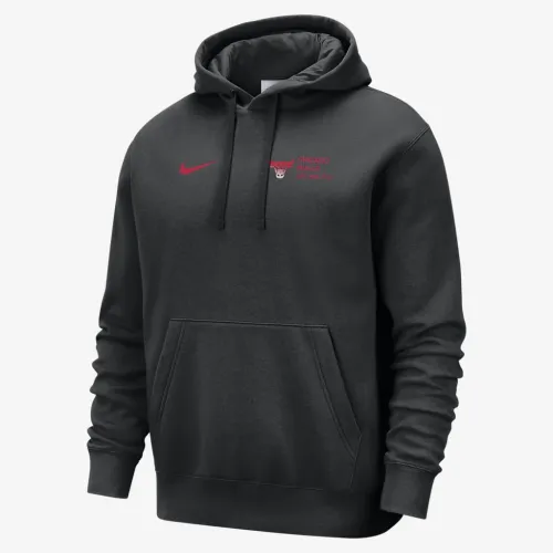 Chicago Bulls Club Courtside чоловічі Nike NBA Pullover Толстовка з капюшоном колір чорний