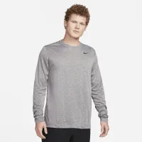 Nike Dri-FIT Legend чоловічі Long-Sleeve Fitness Top колір сірий