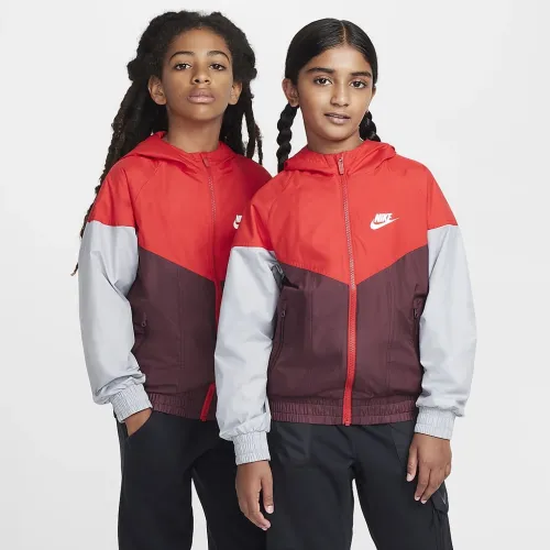 Nike Sportswear Windrunner Big детские Hooded Repel Куртка цвет красный