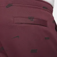 Nike Club Fleece чоловічі Brushed-Back Allover Print Joggers колір червоний