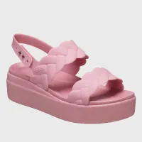 Шльопанці Crocs Brooklyn Woven Low Wedge 209977-6XX - Рожеві