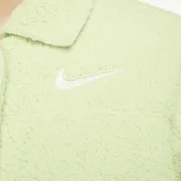 Nike Sportswear женская Collaцвет красный High-Pile Fleece Куртка цвет зеленый