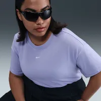 Nike Sportswear Essential женская футболка (большие размеры) цвет фиолетовый