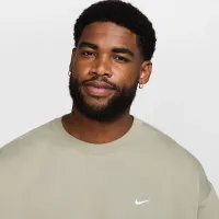 Nike Solo Swoosh мужские Fleece Crew цвет зеленый