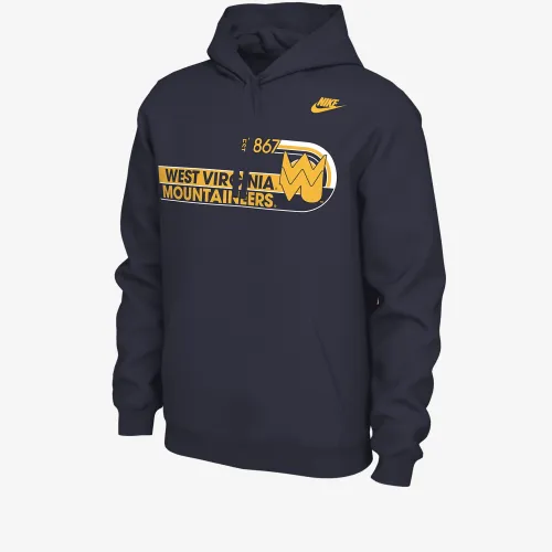 West Virginia чоловічі Nike College Толстовка з капюшоном блакитний