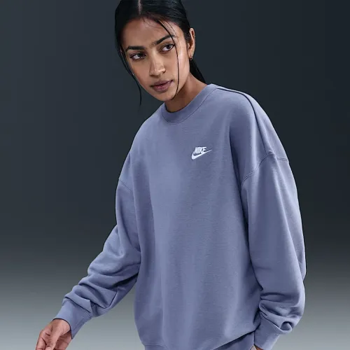 Nike Sportswear Club Fleece женская Loose Crew-Neck свитшот синий