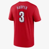 Bryce Harper Philadelphia Phillies Legend мужские Nike Dri-FIT MLB футболка цвет красный