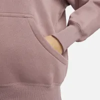 Nike Sportswear Phoenix Fleece жіноча оверсайз Full-Zip Толстовка з капюшоном колір фіолетовий