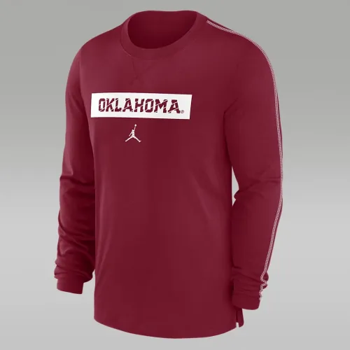 Oklahoma Sooners Sideline Player чоловічі Nike Dri-FIT College футболка колір червоний